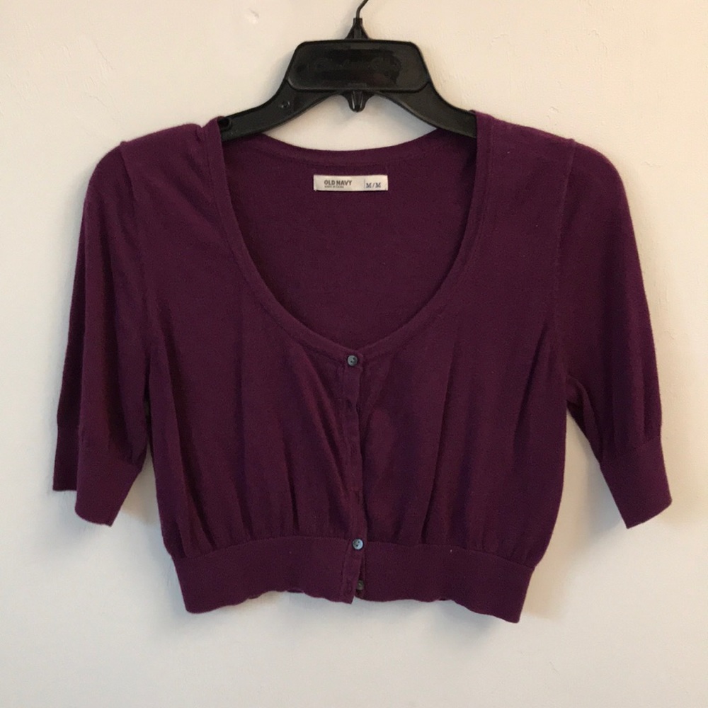 Old Navy Knit Shrug Button Up